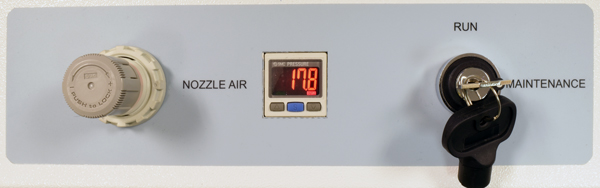 conformal coating machine control panel