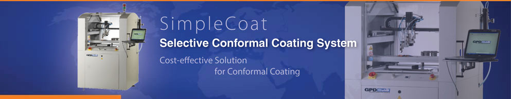 Conformal coating system for cost effective conformal coating